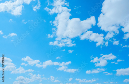 blue sky is covered by white clouds