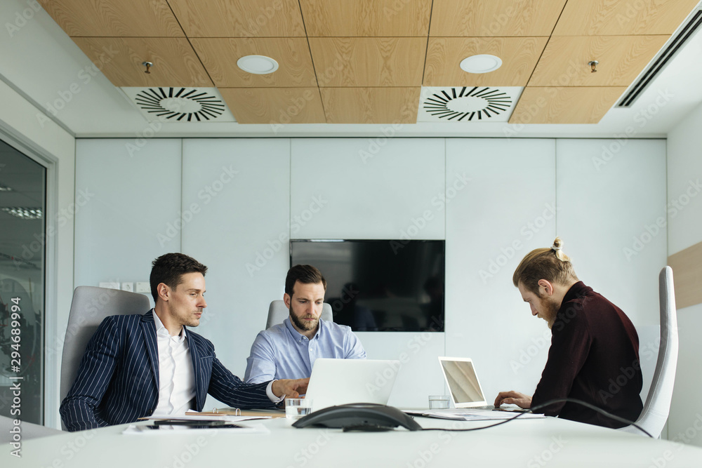 Businessmen Having a Meeting Businessmen Having a Meeting