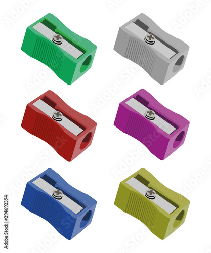 pencil sharpener different color set