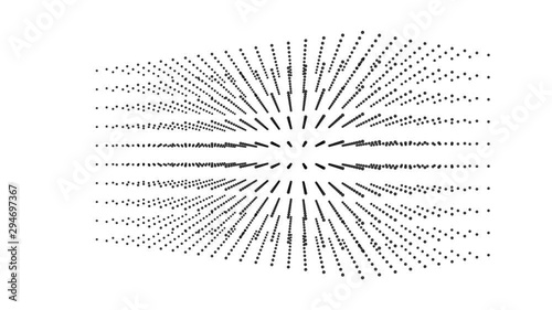 Wireframe polygonal element. 3D cube with dots abstract HUD motion graphic. Available in 4K video render footage.
