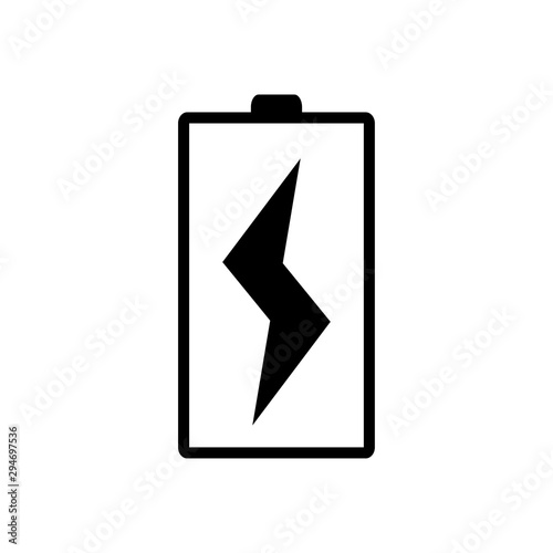 Battery icon trendy