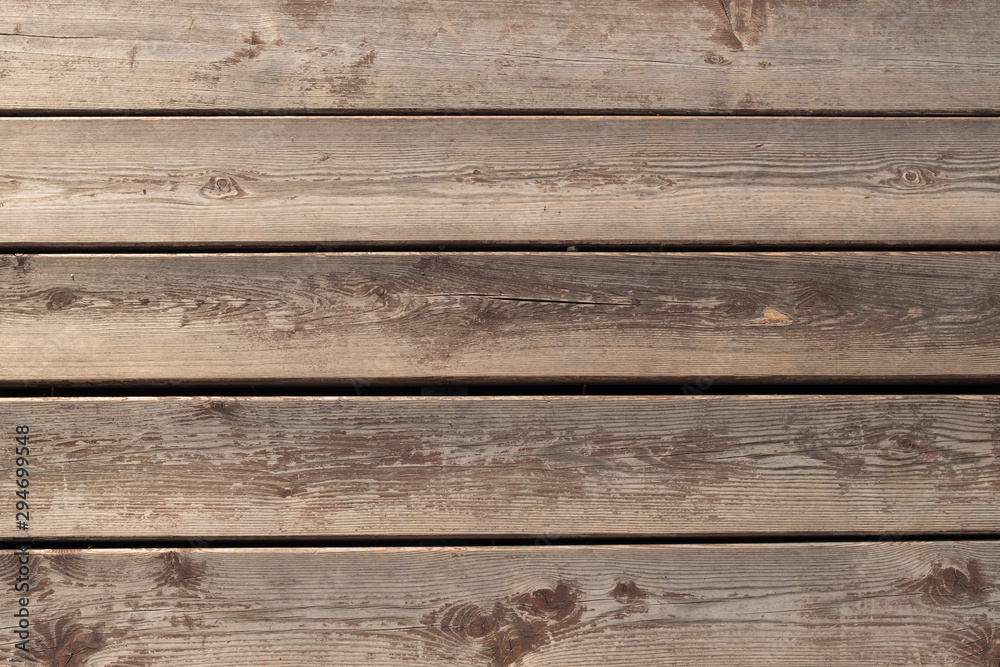 Fototapeta premium Background from wooden boards. Texture of the old boards. Background, texture of the old wooden floor.