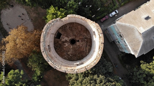 Tower, sky, bird, created by dji camera