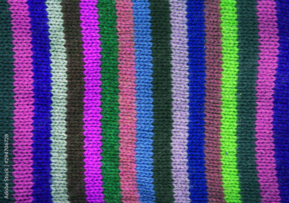 Woollen woven knitted fabric image