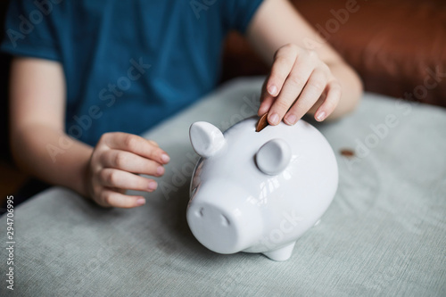 Child saving money