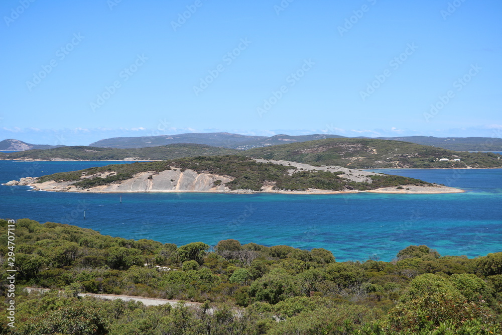 View from Apex Lookout to Albany City in Western Australia