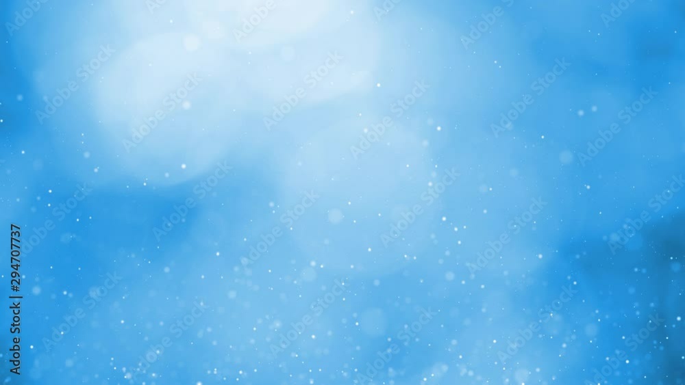 Blue colored blurry bokeh with artistic snowflakes copy space background. Blue colored blurry bokeh with artistic snowflakes copy space background.