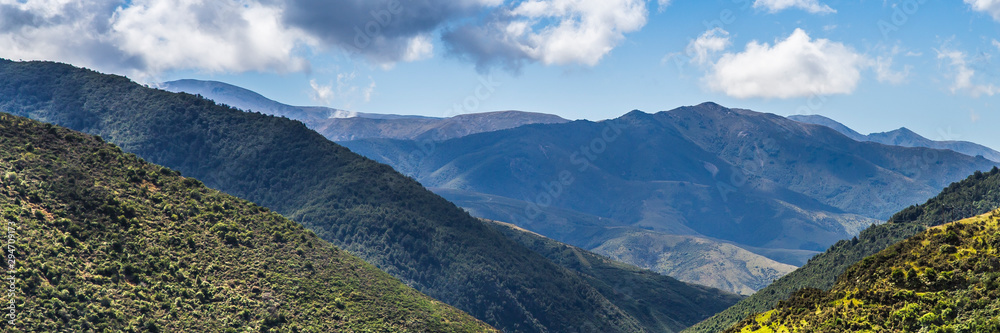 Mountain Landscape, Blue Sky Clouds, Mountains Valley