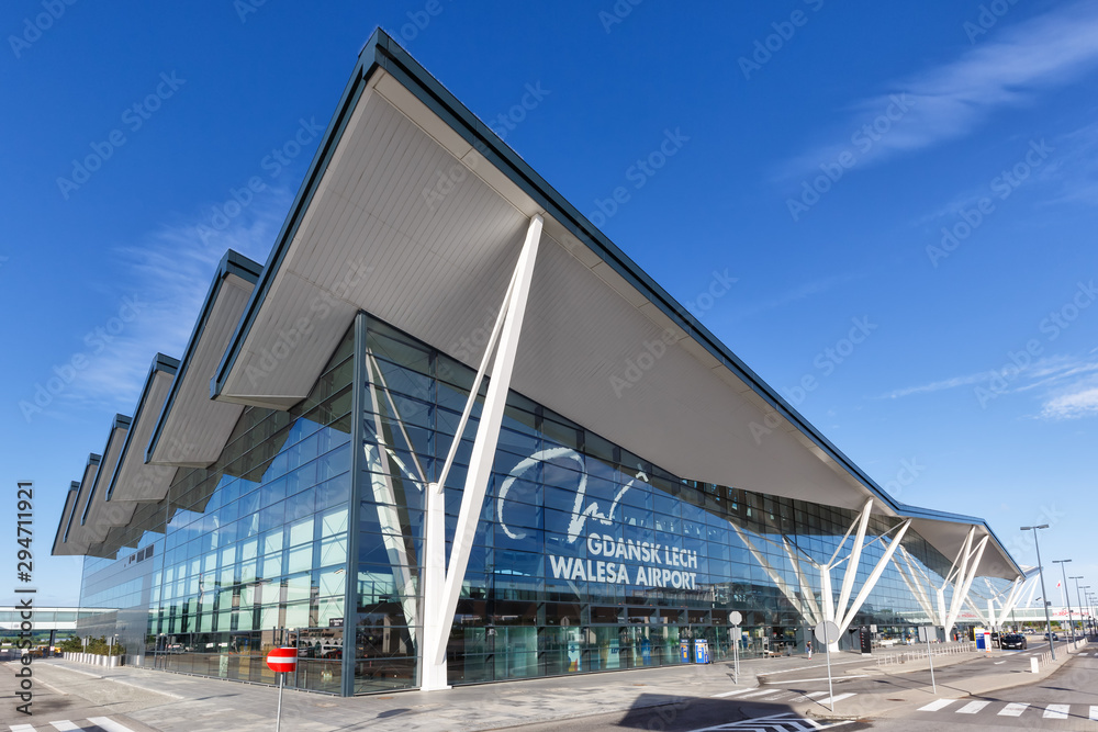 Gdansk Airport Terminal StockFoto Adobe Stock