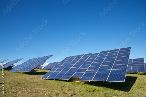 Photovoltaic panels for renewable electric production in Navarra, Spain photo