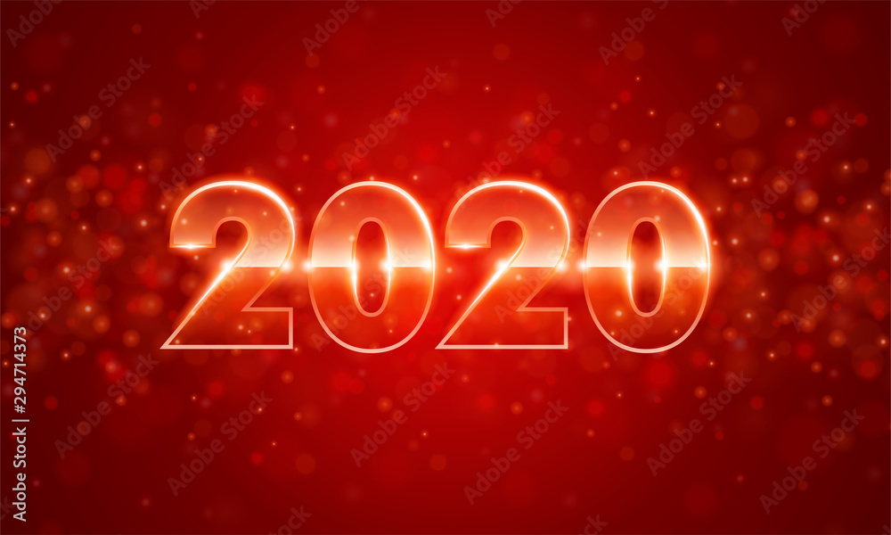 2020 3d glossy numbers with bokeh glitter lights background vector illustration 2020 3d glossy numbers with bokeh glitter lights background vector illustration