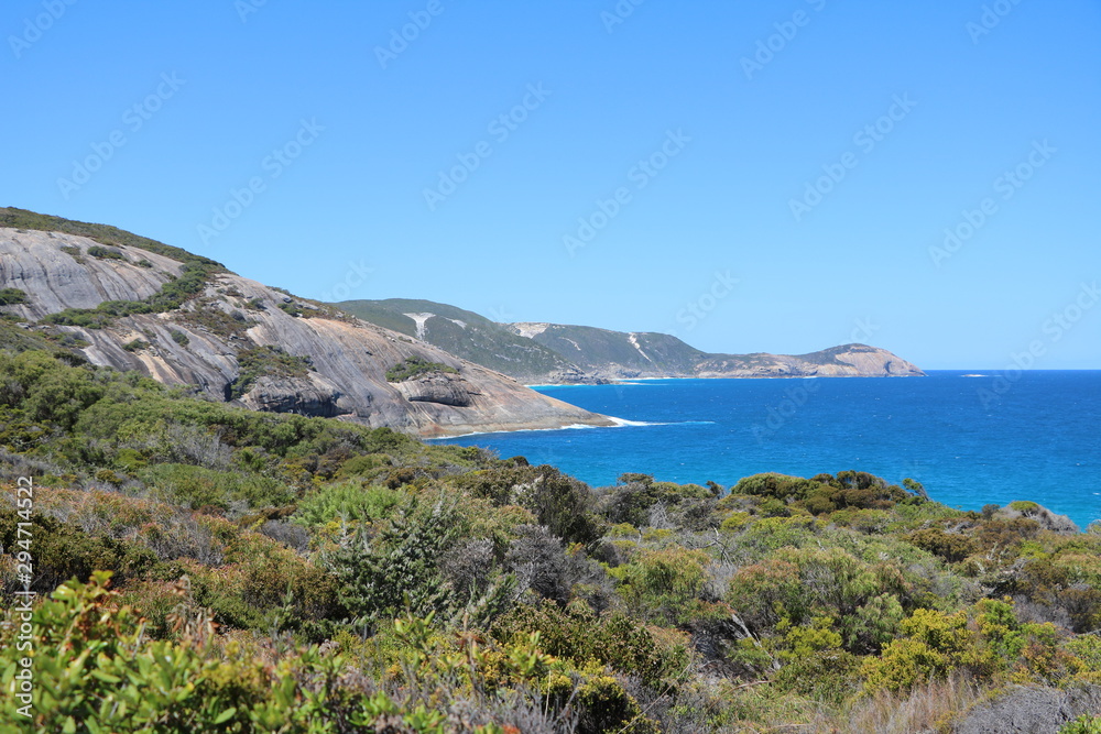 View to Salmon Holes in Torndirrup National Park, Western Australia