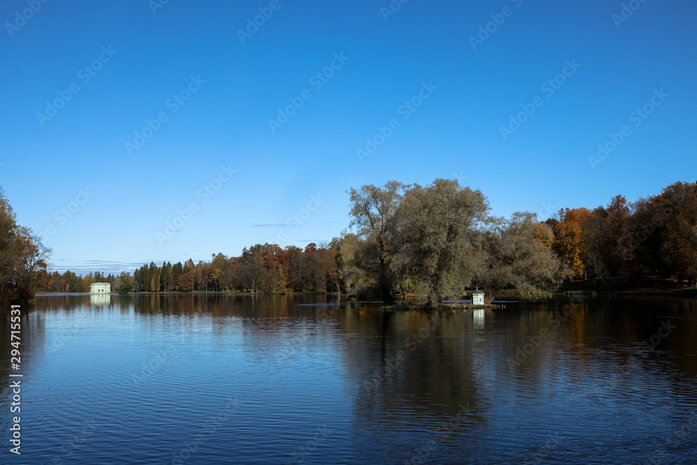 Gatchina, Russia - autumn landscape in the Gatchina park Gatchina, Russia - autumn landscape in the Gatchina park