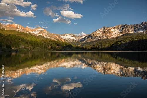 A scenic mountain lake photo