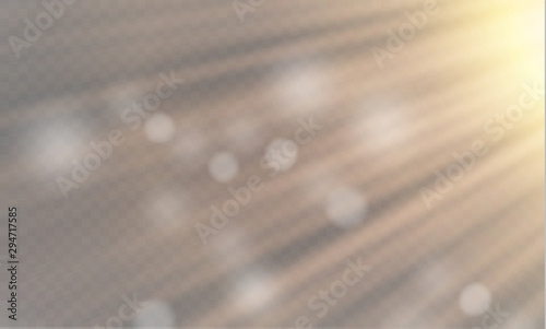 Vector transparent sunlight