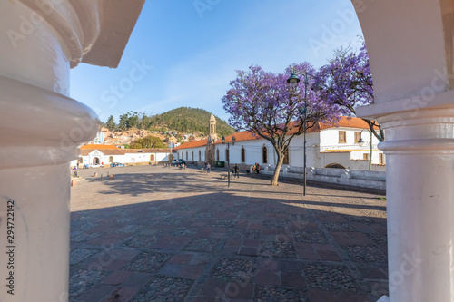 Sucre Bolivia Pedro of Anzurez square photo