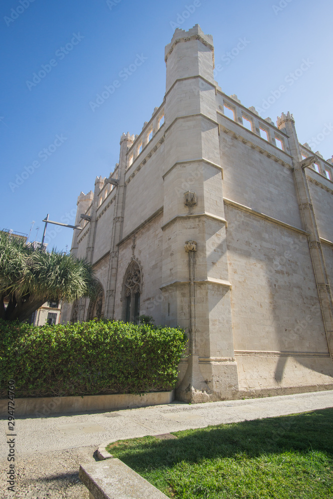 Lonja de Mallorca in Palma : 15th-century Gothic civil building with dramatic arches & occasional public art exhibits.
