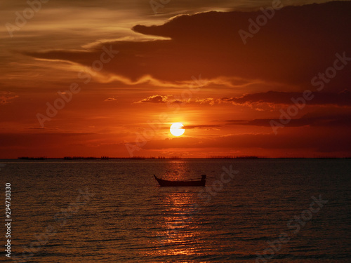 Sunset over sea © Ekk