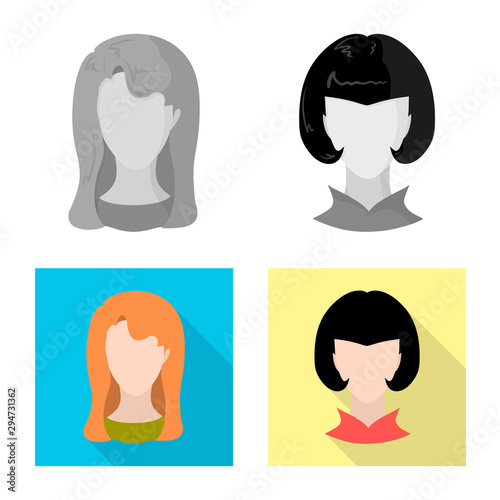 Vector design of professional and photo icon. Collection of professional and profile vector icon for stock.