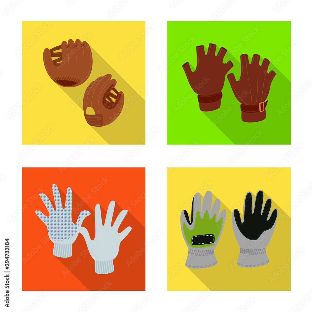 Fototapeta premium Vector design of own and textile sign. Collection of own and safety stock vector illustration.