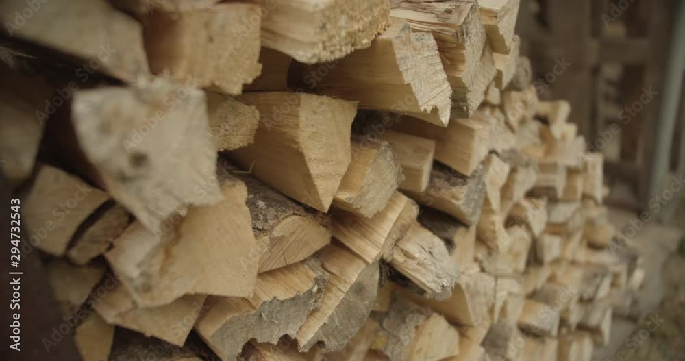 Pile of firewood ready for the winter Pile of firewood ready for the winter