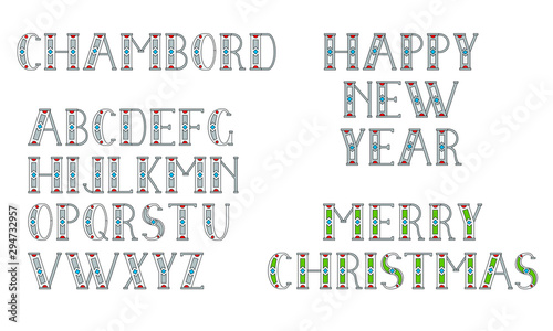 Chambord Style Typeface Font Design.