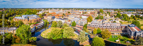 Aerial view of Cambridge, United Kingdom