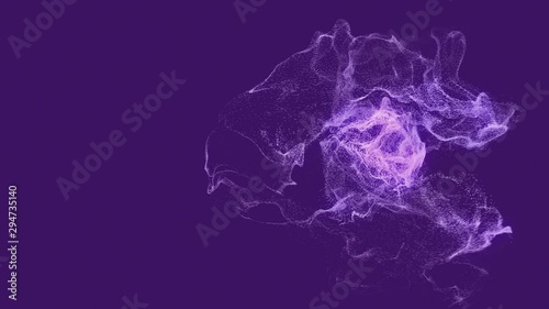 Circular Geometric Particle Dissolve in 4K