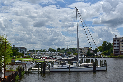 The Choptank River waterfront in Cambridge MD. photo