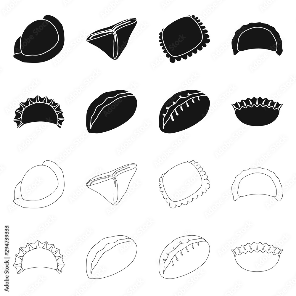 Vector illustration of products and cooking symbol. Collection of products and appetizer stock vector illustration. Vector illustration of products and cooking symbol. Collection of products and appetizer stock vector illustration.