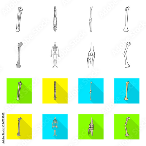 Isolated object of medicine and clinic logo. Set of medicine and medical vector icon for stock.