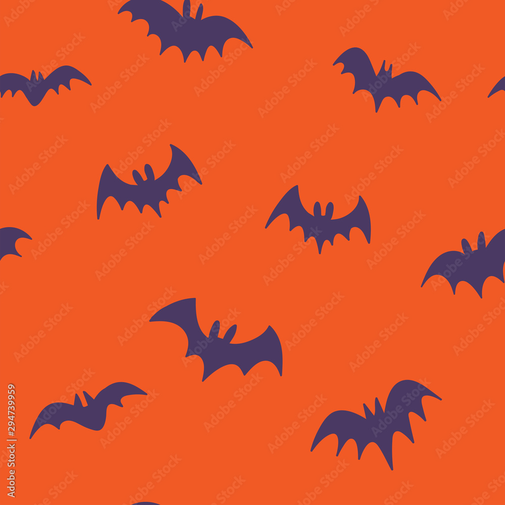 Halloween bats seamless pattern. Texture background of bat vector illustrations. Halloween bats seamless pattern. Texture background of bat vector illustrations.