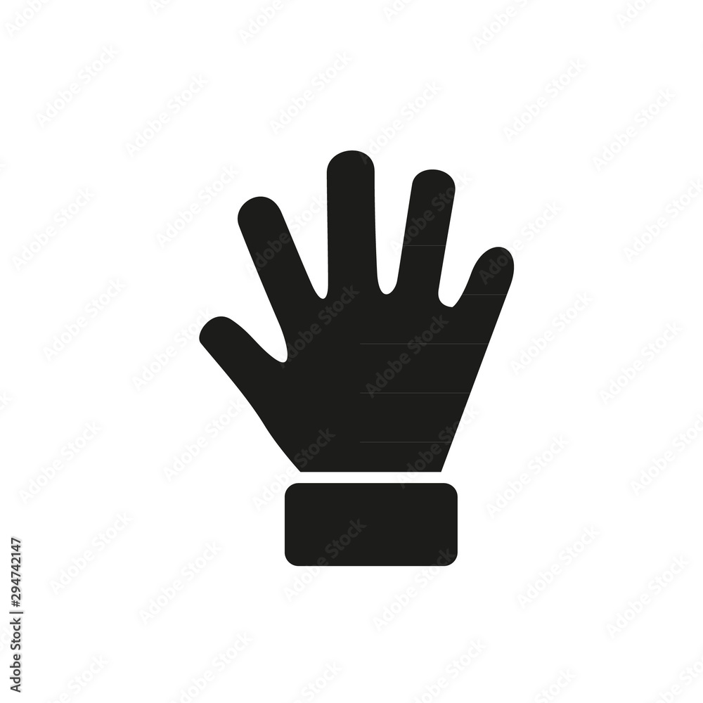 Hand simple icon isolated on white background Hand simple icon isolated on white background