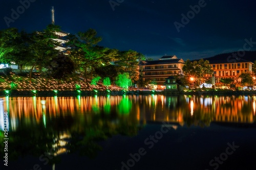 古都奈良の夜景　Ancient city night view