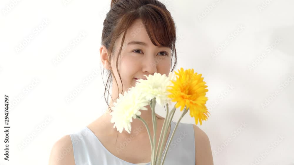 女性 花 女性 花