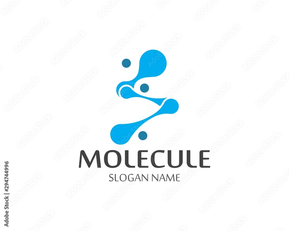 Molecule logo vector icon template illustration design Molecule logo vector icon template illustration design