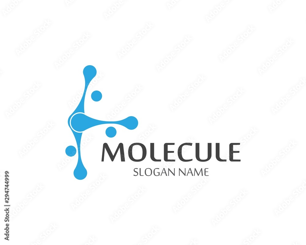Molecule logo vector icon template illustration design Molecule logo vector icon template illustration design