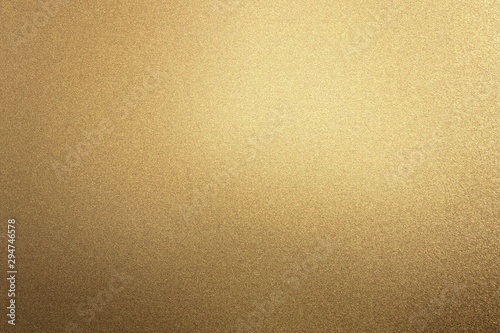 Obraz na płótnie Glowing rough bronze metal board wall, abstract texture background w salonie
