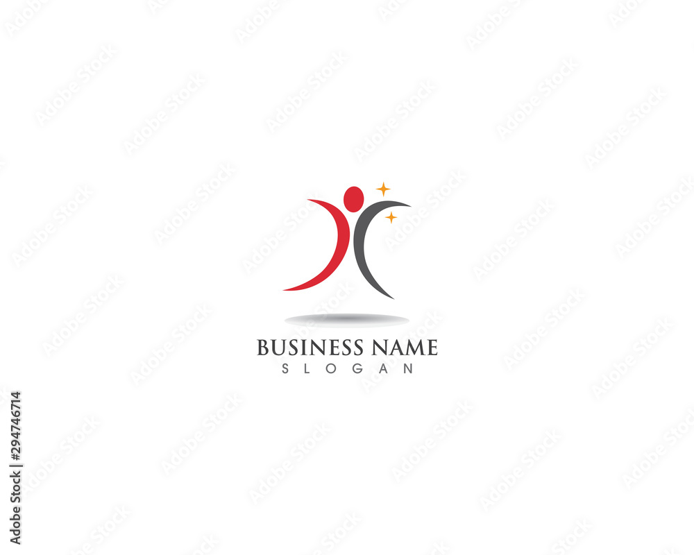 People healthy logo and vector