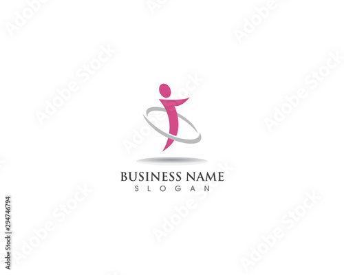 People healthy logo and vector