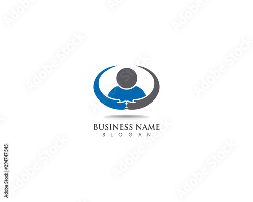 people smart logo and vector illustration