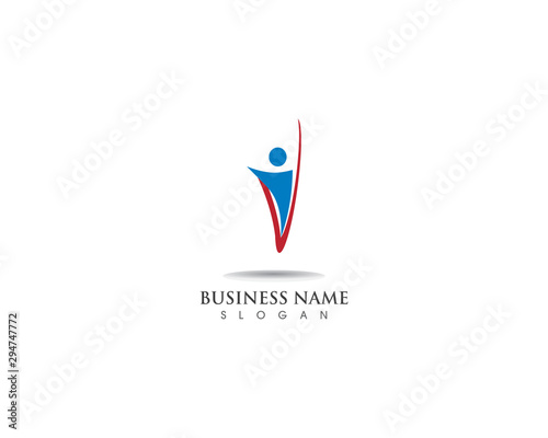 People logo and vector illustration