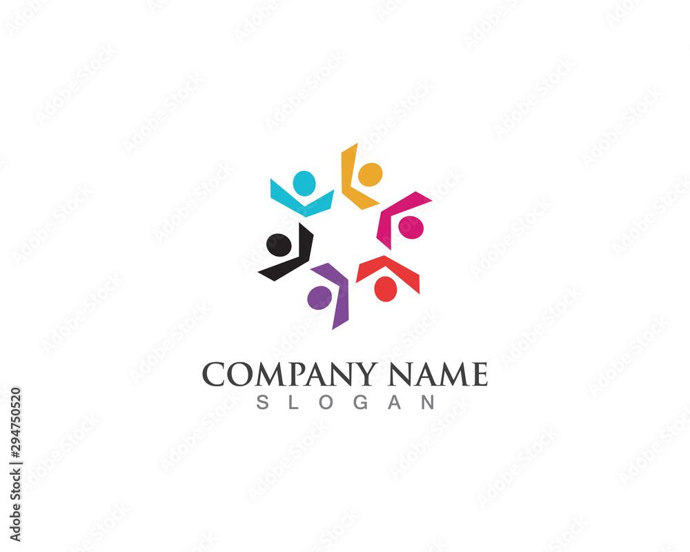 people community logo and vector design