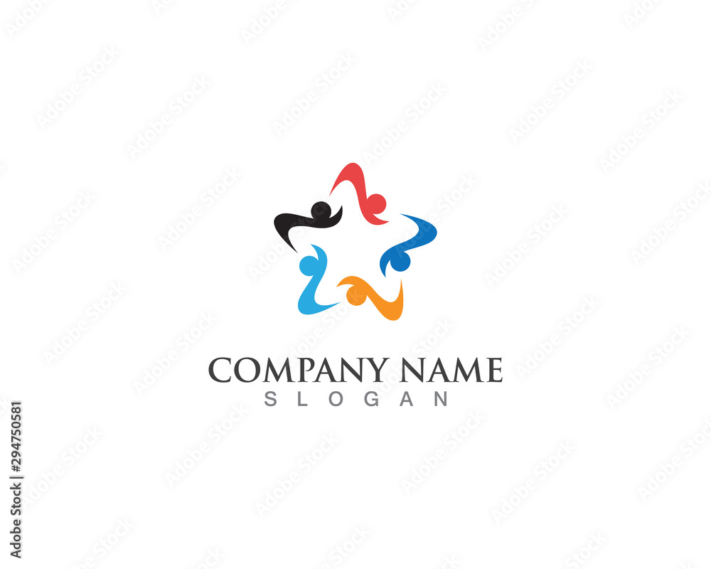people community logo and vector design people community logo and vector design