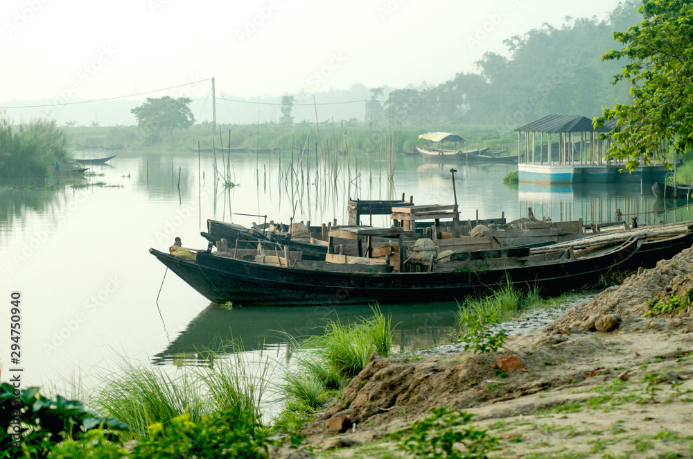 Morning beauty with boats Morning beauty with boats