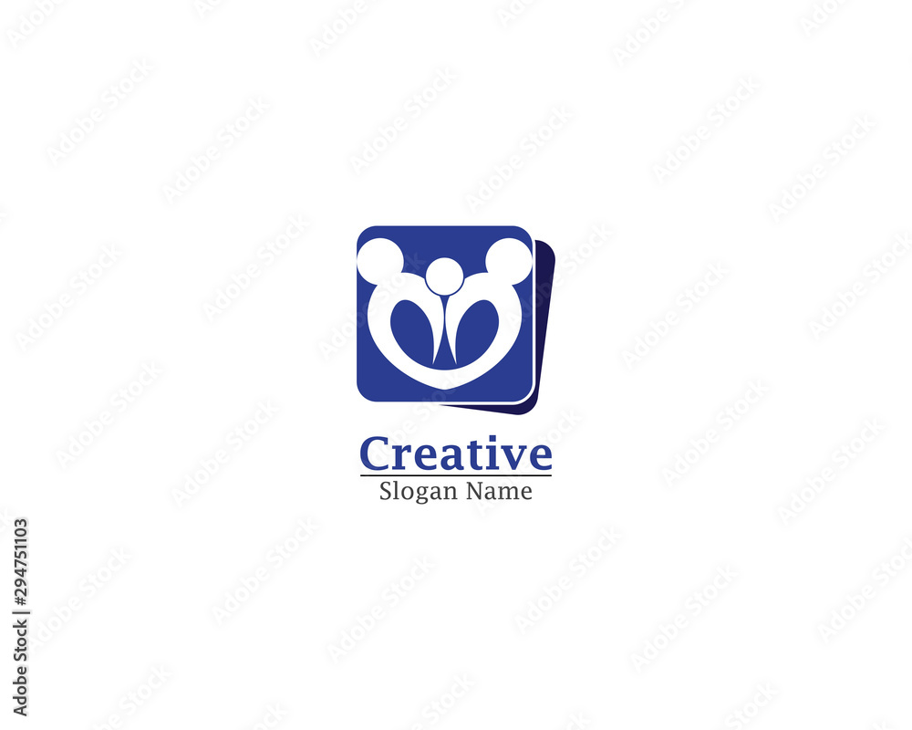 Community, network people care icon template Community, network people care icon template