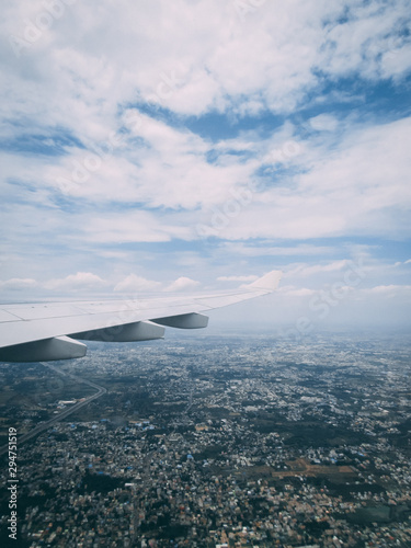 aerial view from plane