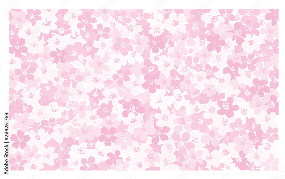 シームレスな桜の背景イラスト