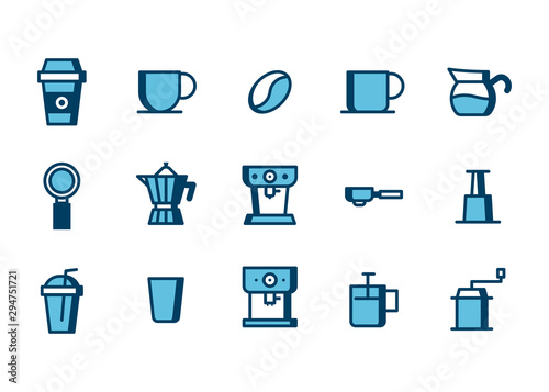 Simple Set of Coffeeshop Related Vector Line Icons. EPS 10