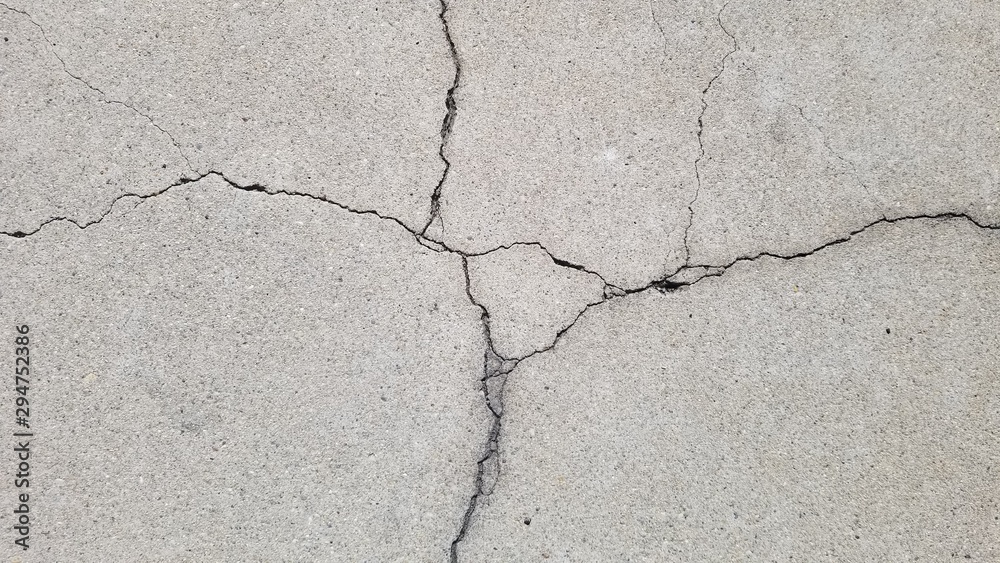 Obraz premium cracked gray wall texture